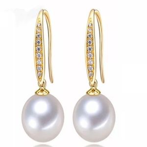 💕 MAKE AN OFFER🔥🔥natural freshwater pearl drop black earring